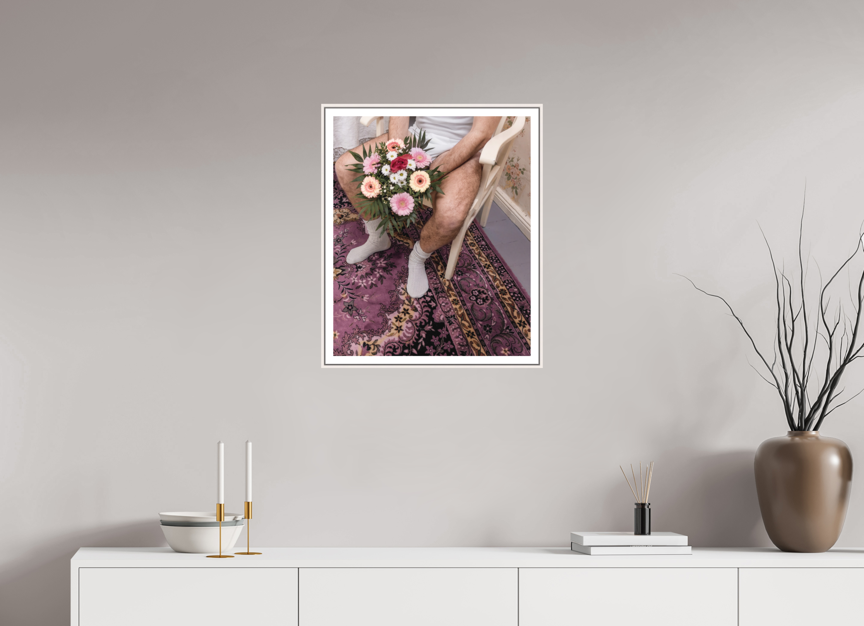 50 cm x 60.8 cm, Blue_Print JUST SAY SORRY - Limted edition 1/3