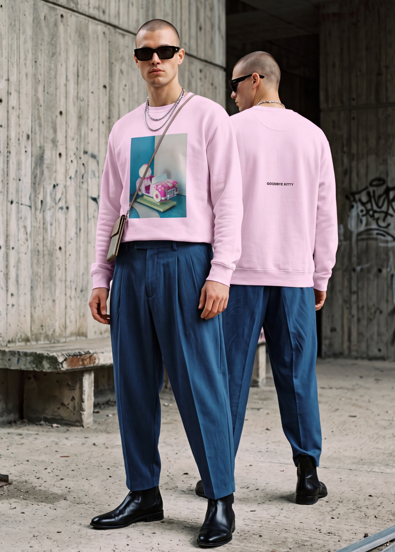 GOODBYE KITTY  - UNISEX SWEATER