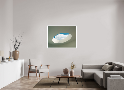 120 cm x 91.4 cm, Blue_Print EVERYTHING IN THE RIGHT PLACE